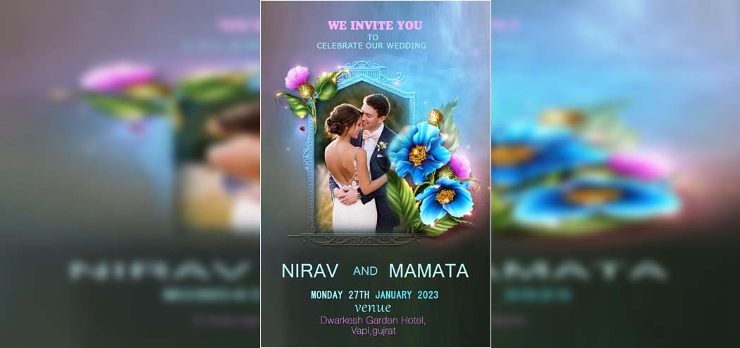 Wedding Invitation Card PSD-4